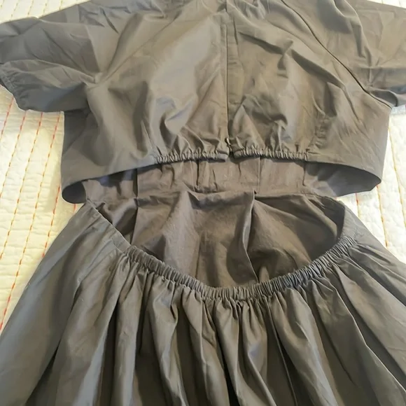 NWT J.Crew Side-Cutout Cotton Poplin Dress black sz 8 - Picture 15 of 15